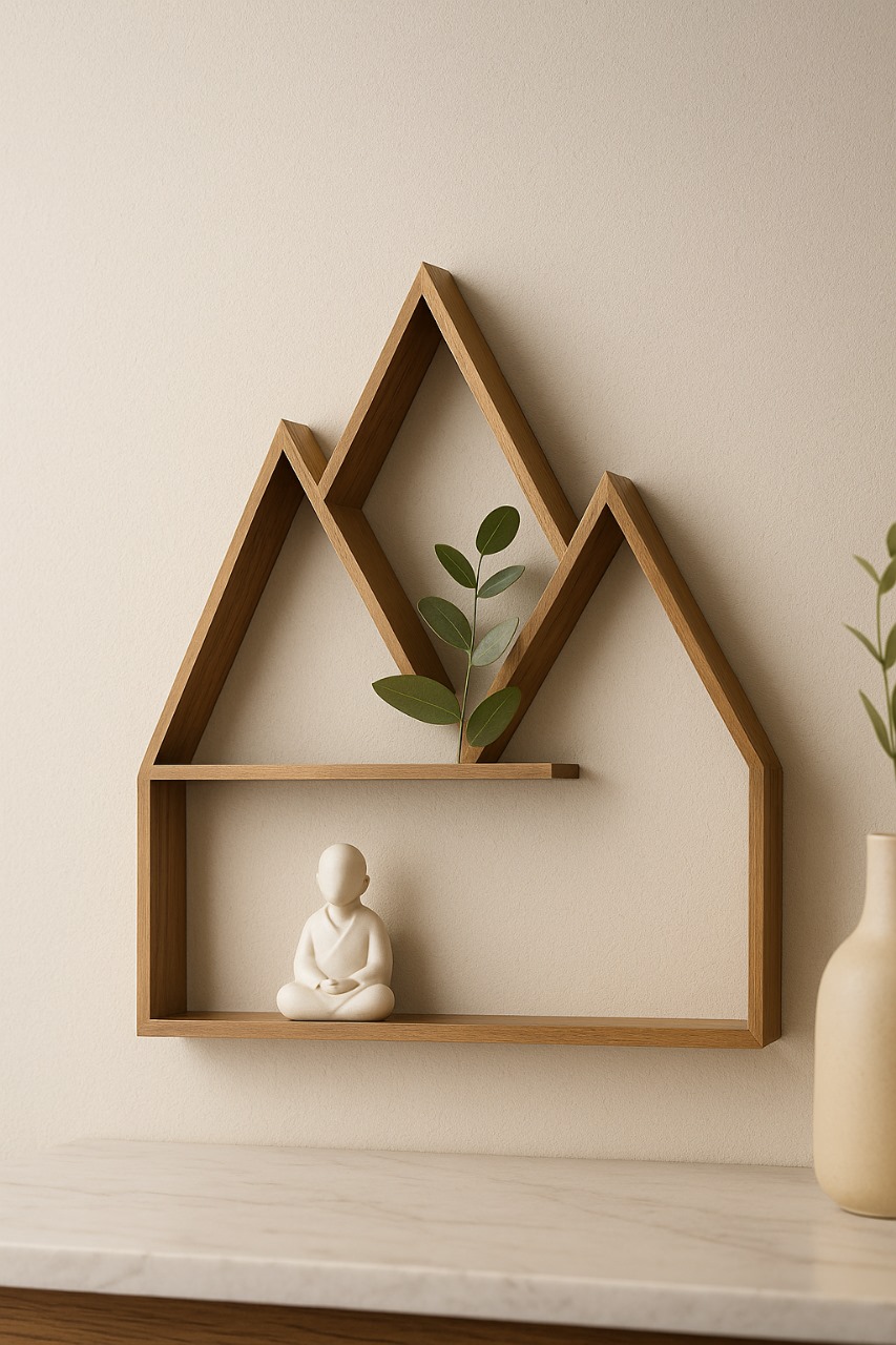 Golden Metal Leaf Wall Decor